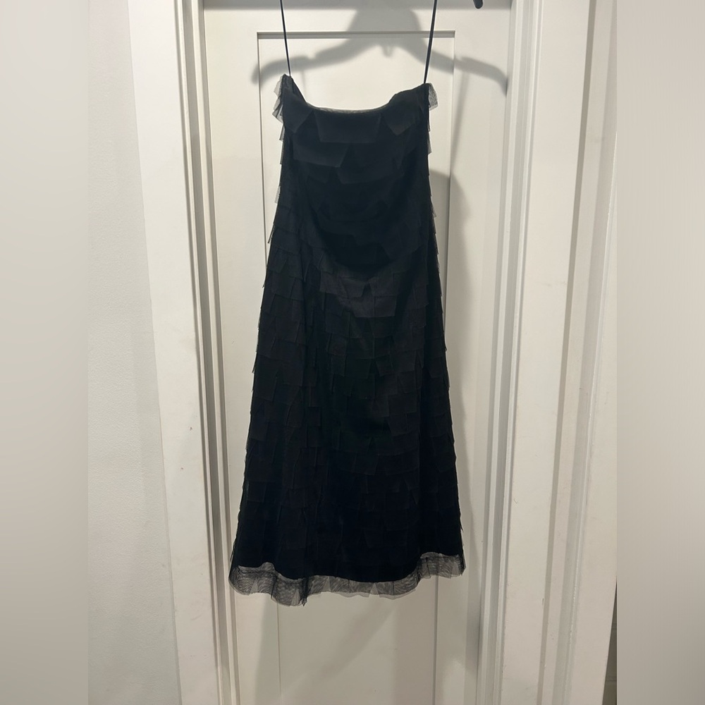 BCBGMaxAzria Black Tulle Dress